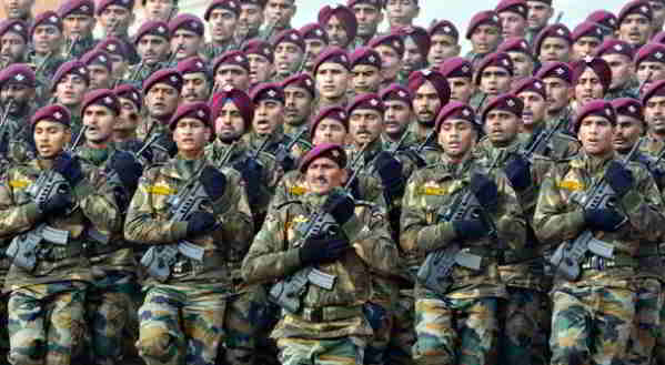 L'Inde possède le nombre impressionnant de 1.3 million de soldats