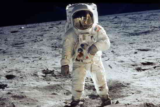 Apollo-11-astronaut-Buzz-Aldrin-standing-on-moon-with-astronaut-Neil-Armstrong