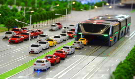 Le bus du futur (Photo : Rex)