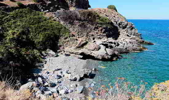 La plage corse, où le touriste aurait pris des photos de femme en burkini