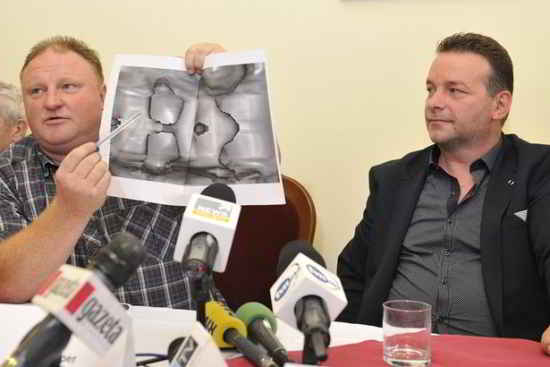 Richter et Koper présentent une image radar du train supposé