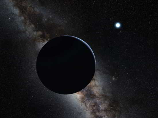 Vue d’artiste de la neuvième planète