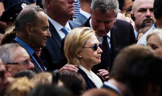 Clinton s'est évanouie pendant la commémoration du 9/11 à New York