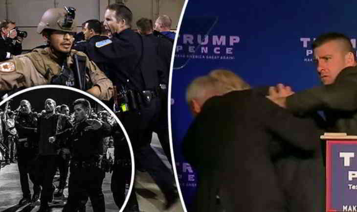 Trump évacué