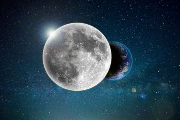 sur la Lune