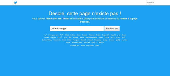 Twitter de Julian Assange