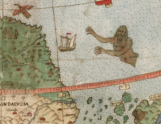 En 1587, Une ancienne carte unique représentant la Terre vue de l’espace restaurée numériquement Montesmap3