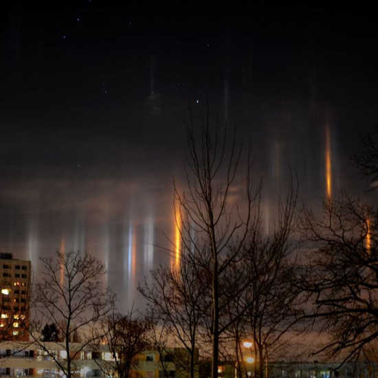 piliers de lumière