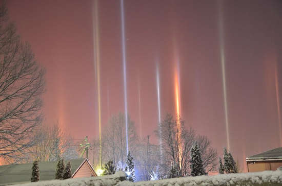 piliers de lumière