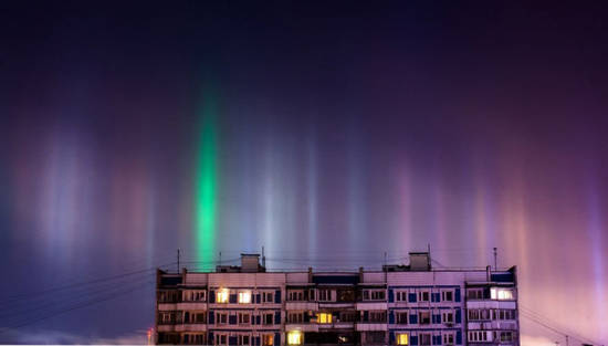 piliers de lumière