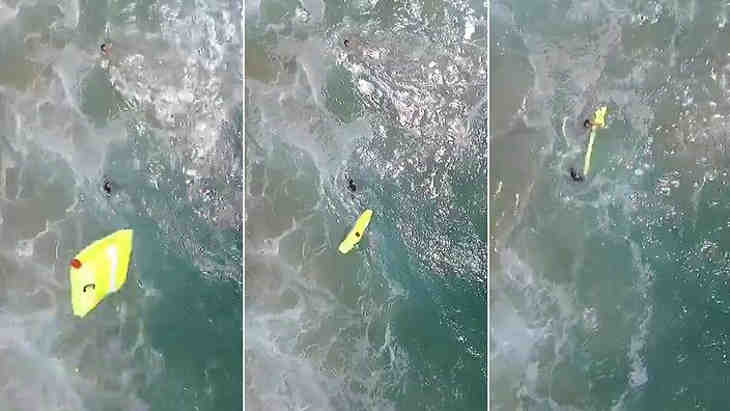 drone sauve deux nageurs
