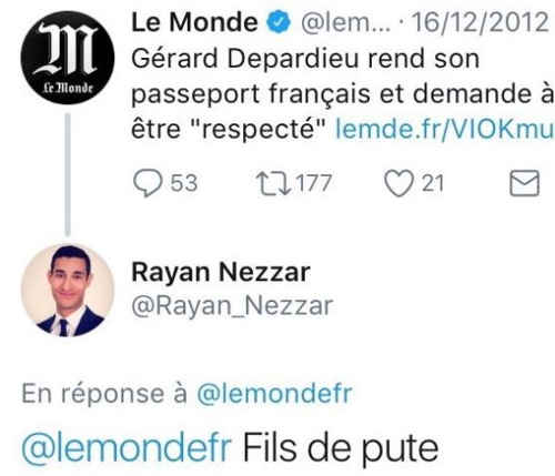 nouveau porte-parole