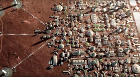 vaisseau interplanétaire habité