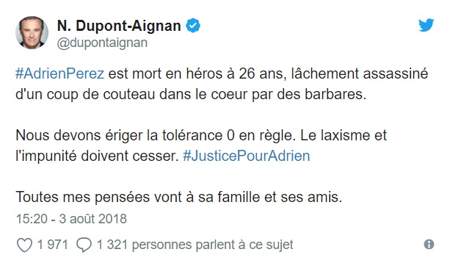 Mort d’Adrien Perez