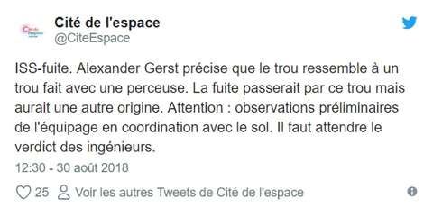 Fuite d’oxygène