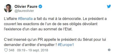 l'audition d'Alexandre Benalla