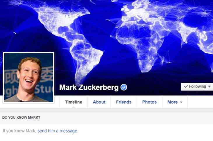 compte de Zuckerberg