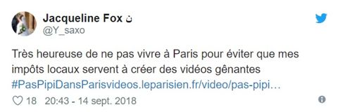 Pas pipi dans Paris