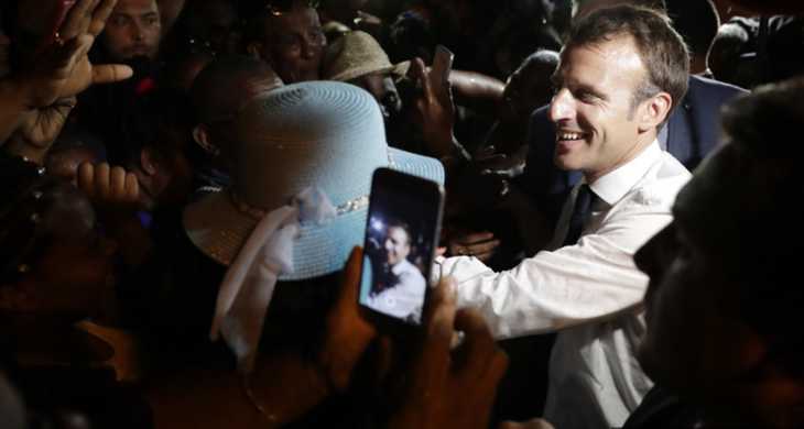 Macron chute