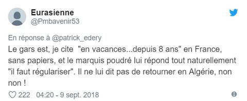 Macron et un sans-papiers