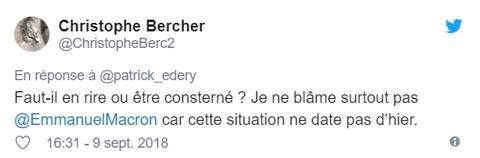 Macron et un sans-papiers