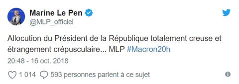 l'allocution de Macron