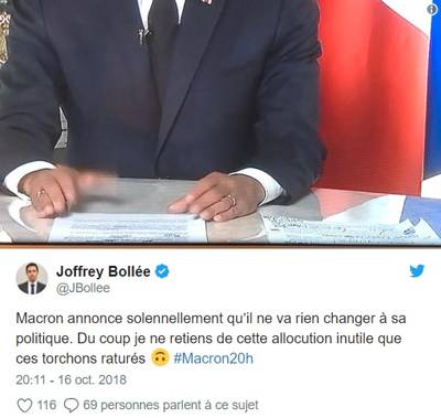l'allocution de Macron