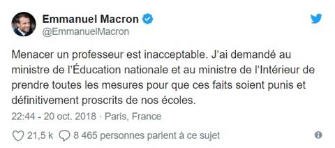 enseignante braquée