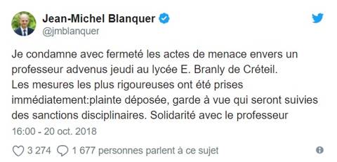enseignante braquée