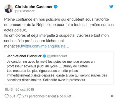 enseignante braquée