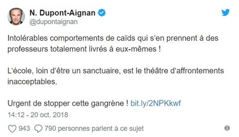 enseignante braquée