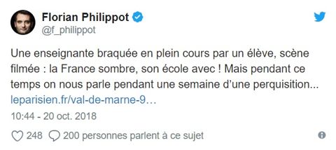 enseignante braquée