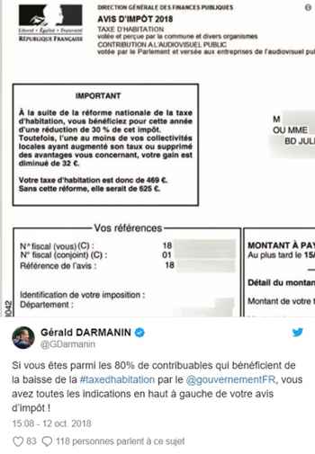 Hausse de la taxe d'habitation