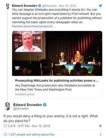 pour Assange
