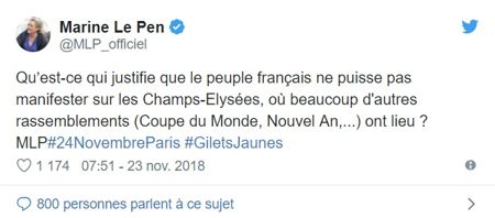 Manif des Gilets jaunes