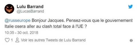 l’Italie et l’UE