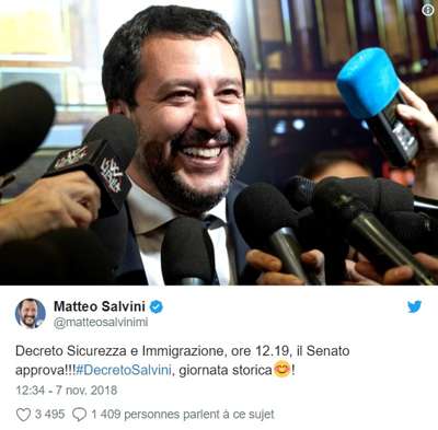 Salvini au Sénat