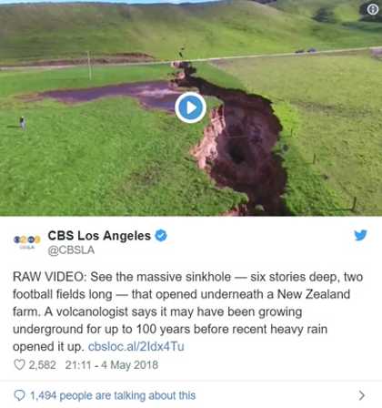 plus grand sinkhole