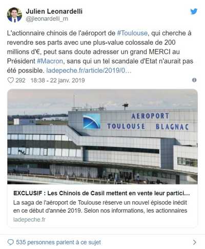 l'aéroport de Toulouse