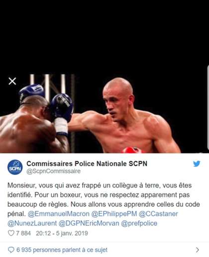 ancien champion de boxe