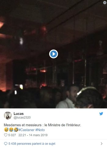 Castaner en discothèque