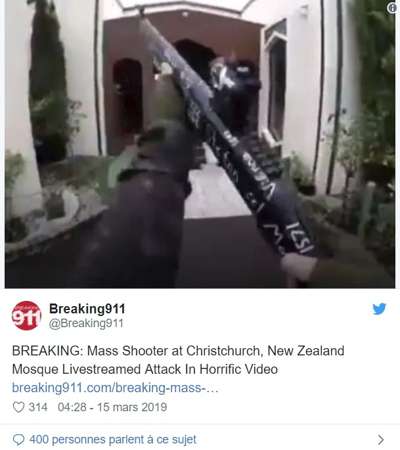 Nouvelle-Zélande fusillade