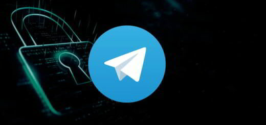 logo telegram avec cadenas